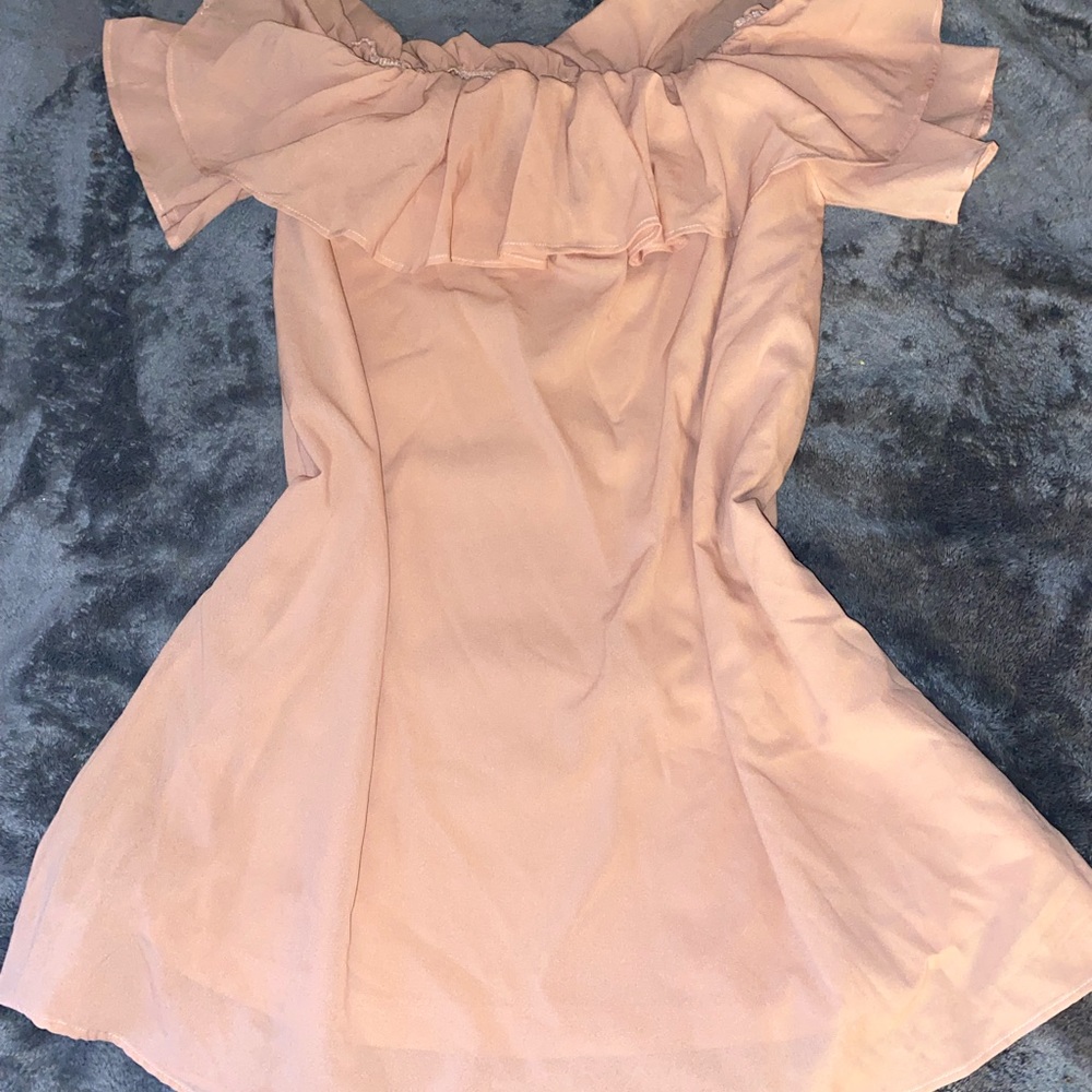 Pink simple dress
